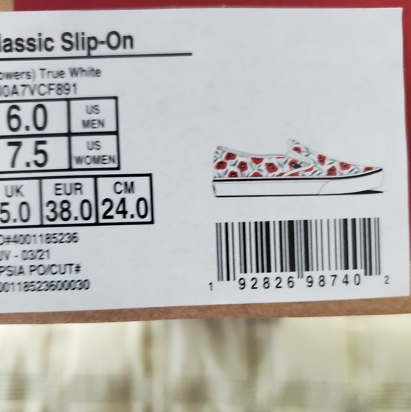 Vans flowers 💐 😍 classic slip-on - Picture 2 of 14